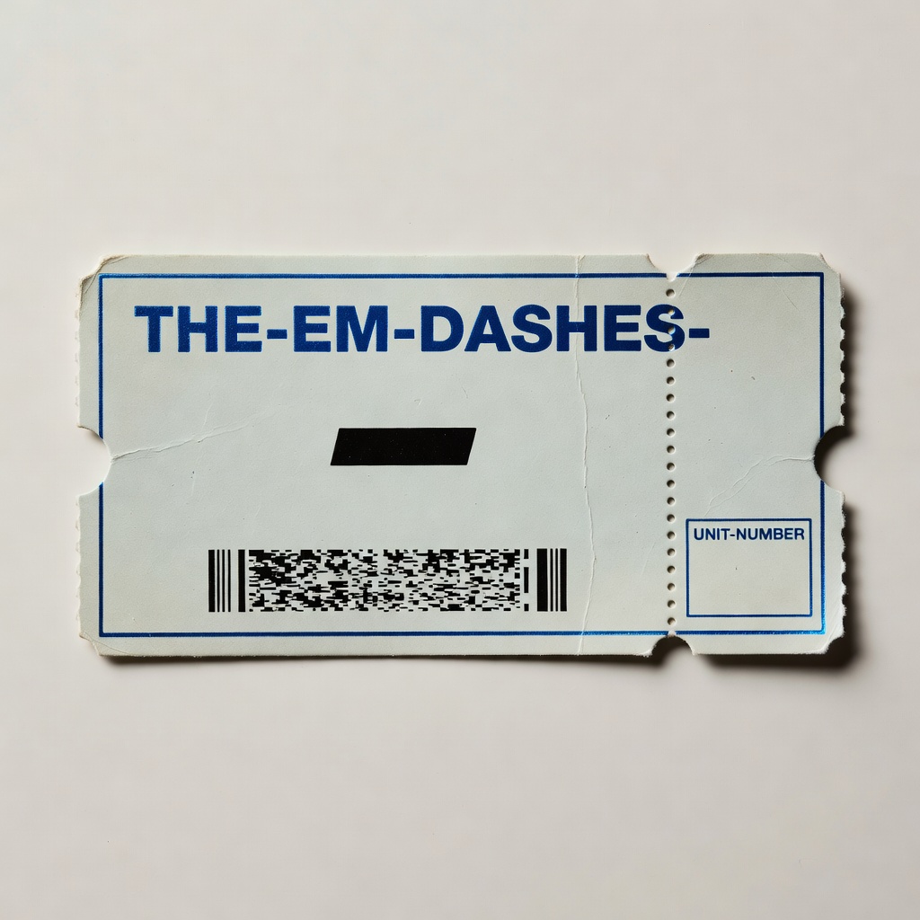 Blue tier loyalty ticket, deep blue ink with foil border.
