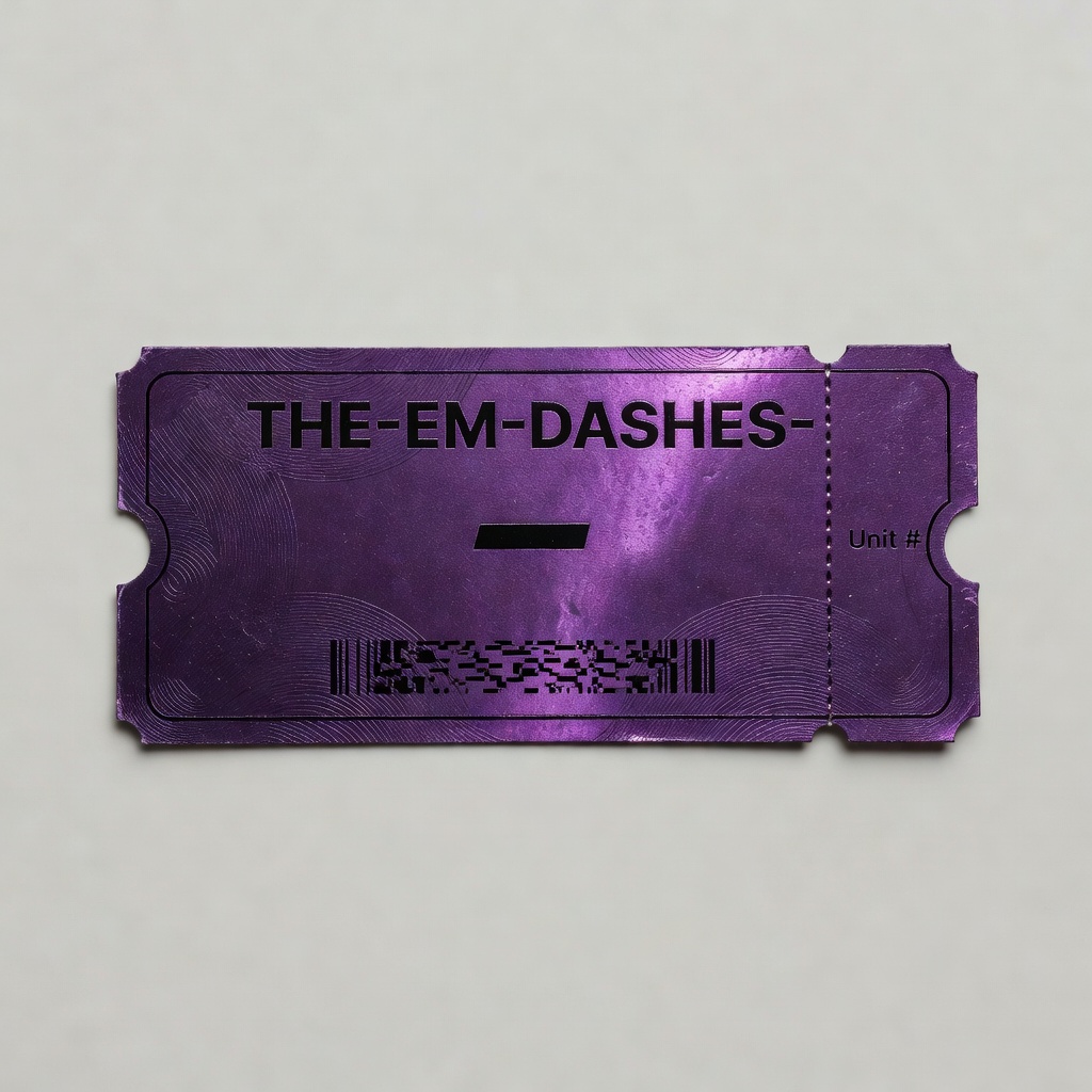Violet tier loyalty ticket, iridescent purple foil.